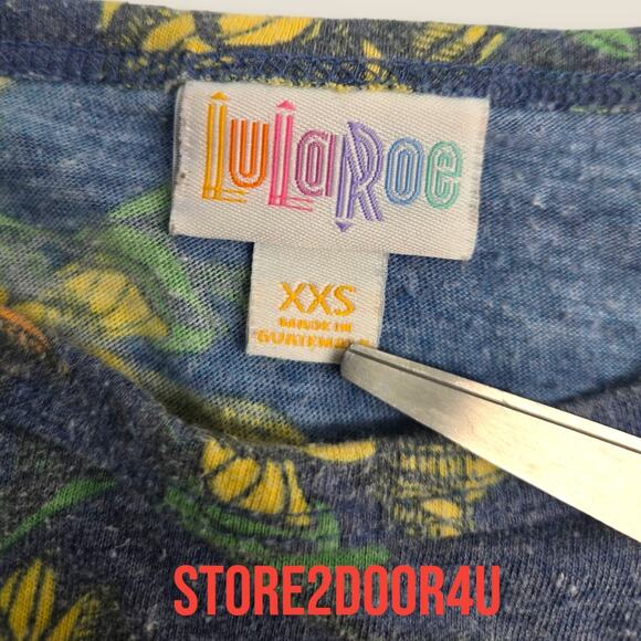 Lularoe Carly Dress Floral Print Women's Size XXS extra extra small - Picture 3 of 7